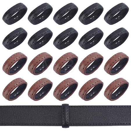 20Pcs 2 Colors Leather Belt Loop Ring DIY-PH0036-53-1