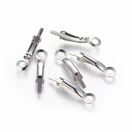 Tarnish Resistant 304 Stainless Steel Spring Ring Clasps STAS-G192-26P-1