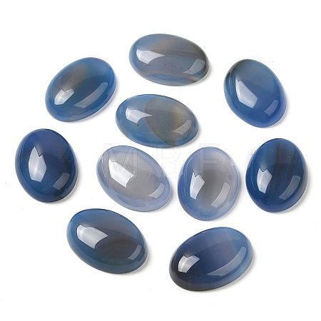 Natural Agate Cabochons X-G-K021-25x18mm-04-AB-1