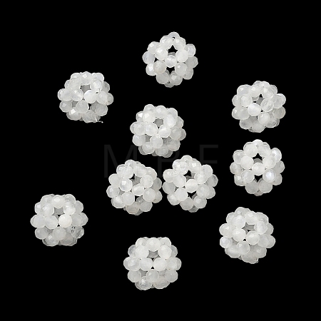 Natural White Moonstone Woven Beads GG-CBA2E9C-F18-01-1