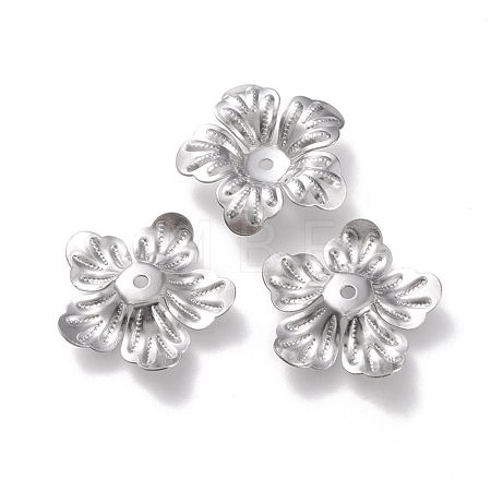 Non-Tarnish 304 Stainless Steel Bead Caps STAS-K194-10P-1