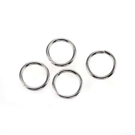 Tarnish Resistant 304 Stainless Steel Open Jump Rings STAS-E147-41P-8mm-1