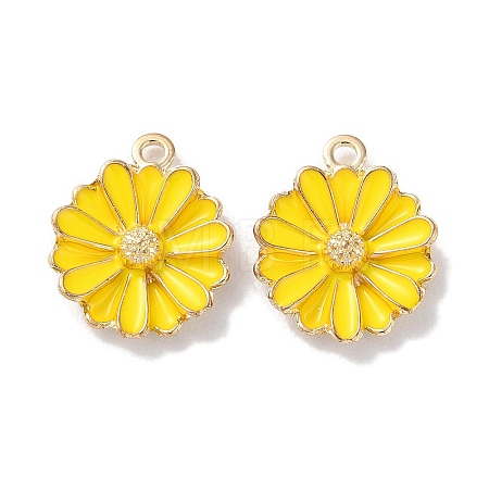 Alloy Enamel Pendants ENAM-O001-07F-G-1