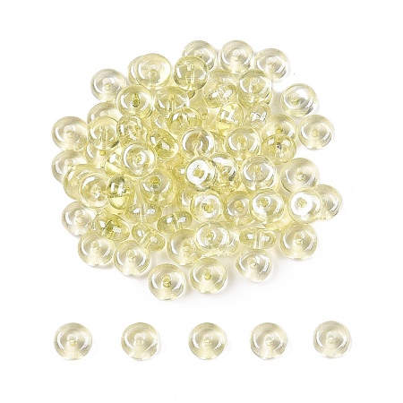 Transparent Dyed Colours Glass Seed Beads SEED-T007-02F-1