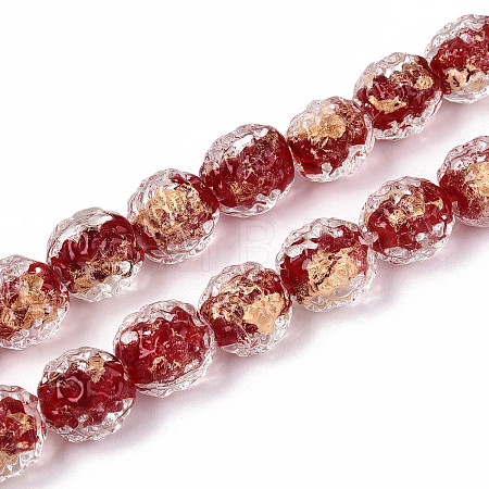 Handmade Lampwork Beads FOIL-T007-03F-1