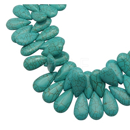 Synthetic Turquoise Beads TURQ-13X10-159-1