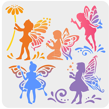PET Hollow Out Drawing Painting Stencils DIY-WH0391-0115-1