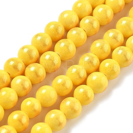 Natural Mashan Jade Beads Strands G-A255-A01-01D-1