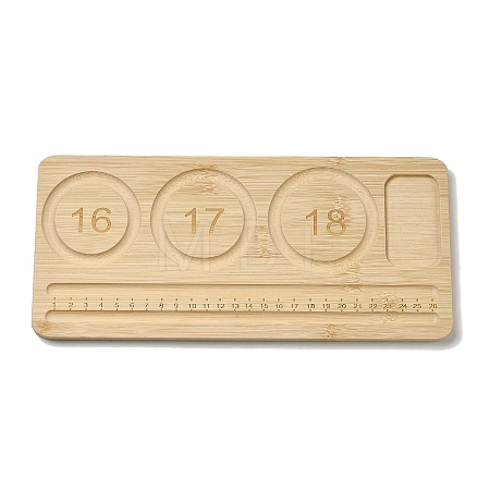 Rectangle Bamboo Bracelet Design Boards AJEW-D057-01-1