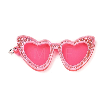 Opaque Acrylic Big Pendants SACR-L004-08P-04-1