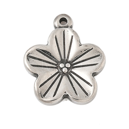 304 Stainless Steel Tibetan Style Pendants STAS-S185-01AS-1