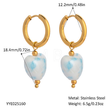 304 Stainless Steel Hoop Earrings ZP5553-7-1