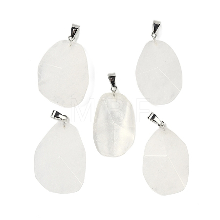 Natural Quartz Crystal Pendants G-C140-06G-1