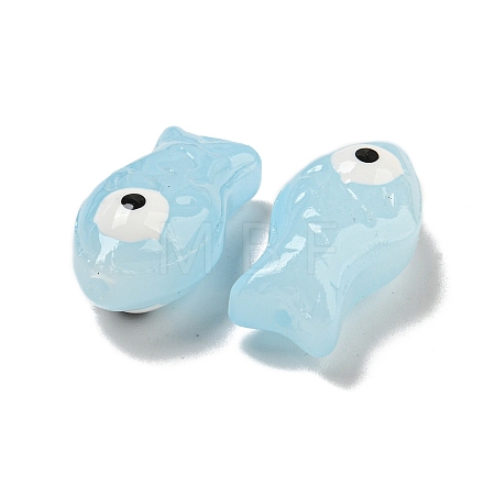 Handmade Transparent Glass Beads X-GLAA-N0028-03D-1
