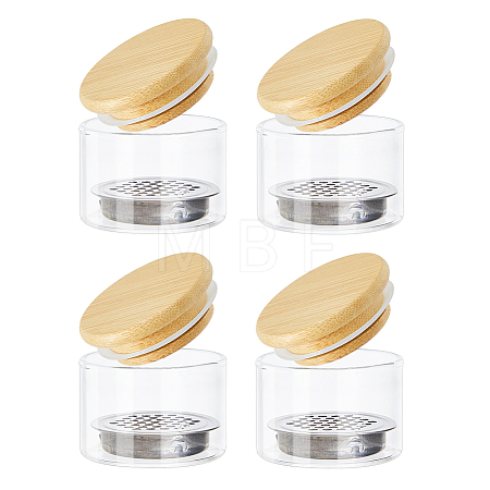 Glass Nail Dish Cup TOOL-WH0059-030-1