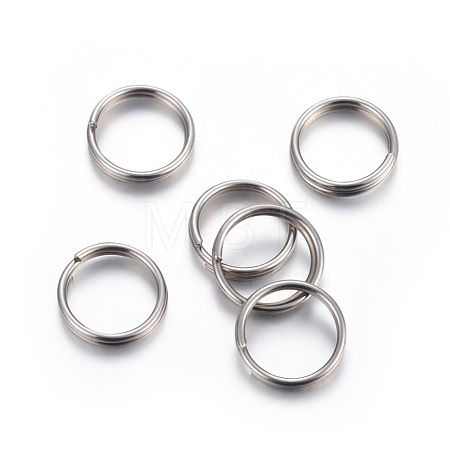 Tarnish Resistant 304 Stainless Steel Split Rings STAS-P223-22P-10-1