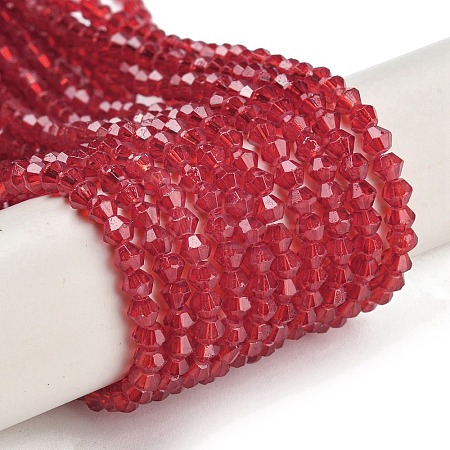 Baking Paint Transparent Glass Beads Strands DGLA-F029-J2mm-09-1