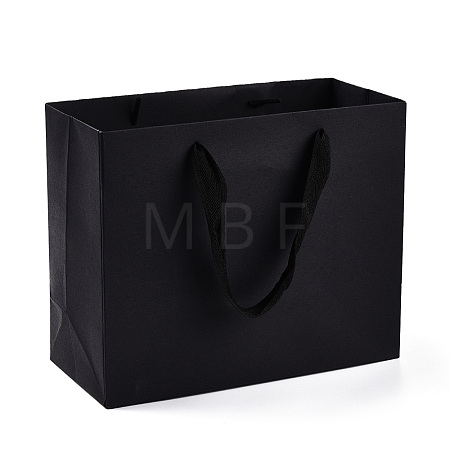 Rectangle Paper Bags with Rope Handles CARB-L011-02B-05-1