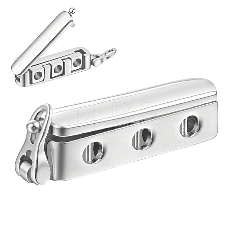 1Pc Sterling Silver Twister Clasps STER-BC0004-49-1