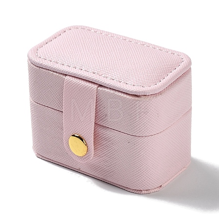 Rectangle PU Leather Jewelry Ring Storage Boxes CON-K002-06B-1