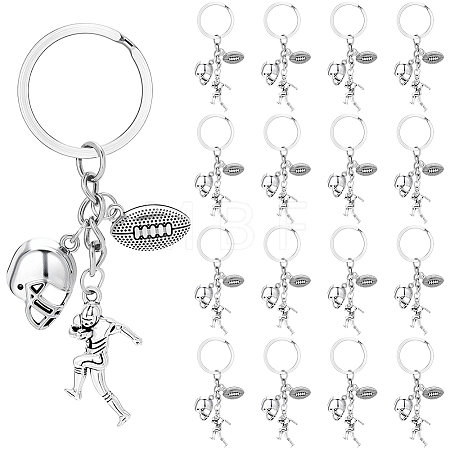 20Pcs Sports Alloy Keychains KEYC-SC00038-1