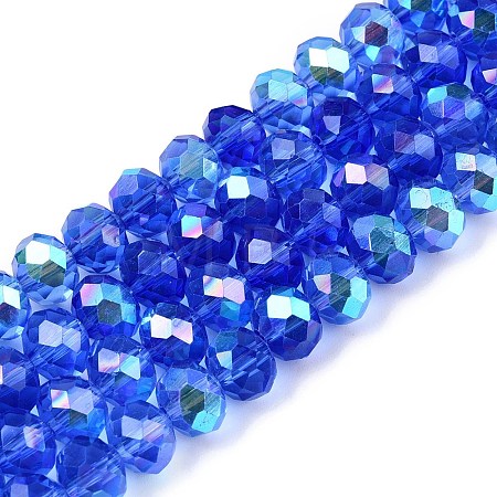 Electroplate Glass Beads Strands EGLA-A044-T8mm-L14-1