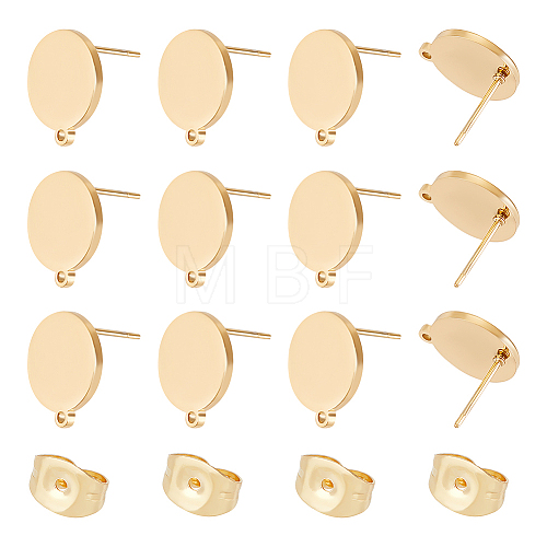 Unicraftale 10 Pairs 304 Stainless Steel Stud Earring Findings STAS-UN0042-35-1