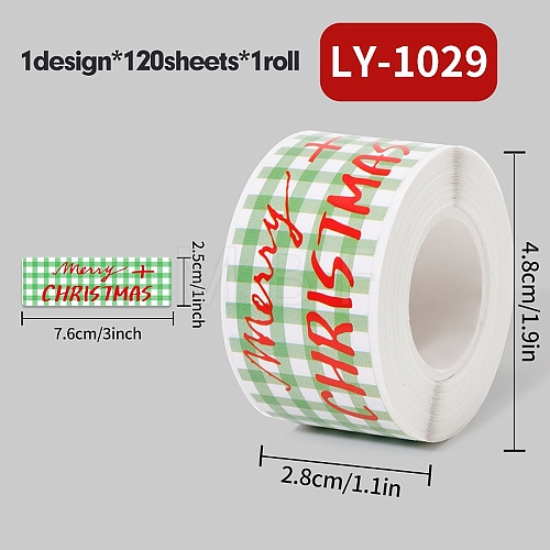 120 Christmas Theme Roll Stickers DIY-M070-06I-1