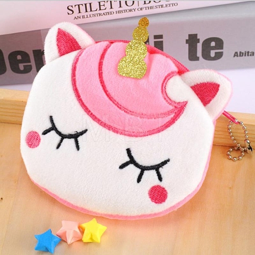 Plush Unicorn Coin Purses PW-WG5488C-09-1