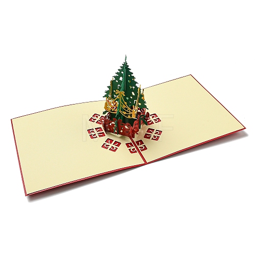 3D Pop Up Paper Greeting Card AJEW-P124-A01-1