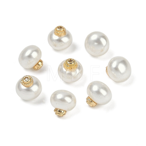 ABS Plastic Imitation Pearl Beads KK-F891-01G-01-1