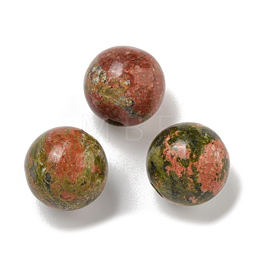 Natural Unakite Beads G-G147-01J-1