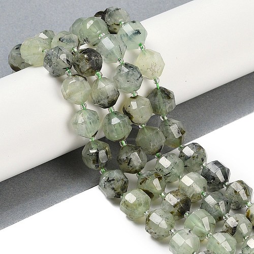 Natural Prehnite Beads Strands G-O201B-144H-1