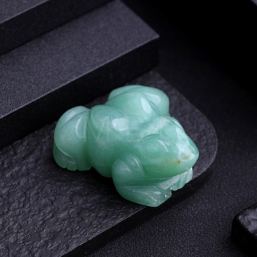 Natural Green Aventurine Frog Display Decorations PW-WG5DF32-10-1