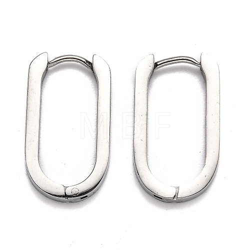 304 Stainless Steel Huggie Hoop Earrings STAS-H156-11C-P-1
