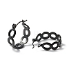 304 Stainless Steel Oval Link Chunky Hoop Earrings for Women EJEW-P197-06EB-2