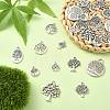 100Pcs 10 Style Tibetan Style Alloy Pendants TIBEP-CJ0001-24-5