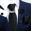 Alloy Pave Clear Cubic Zirconia Men's Tie Clips FIND-WH20043-070P-6