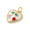 Brass Enamel Pendants KK-P320-09D-G-2