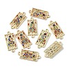 Alloy Rhinestone Connector Charms FIND-TAC0014-53B-2