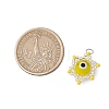 Beaded Star Eye Charms PALLOY-MZ00574-08-2