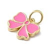 Rack Plating Brass Enamel Charms KK-B092-13G-01-2