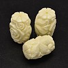 Dyed Carved Column Synthetic Coral Beads X-CORA-O004-04-2