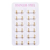 304 Stainless Steel Huggie Hoop Earrings EJEW-L252-043C-G-3