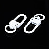 Spray Painted Eco-Friendly Alloy Swivel Snap Hooks Clasps PALLOY-T080-02M-NR-3