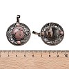 Natural Rhodonite Pendants G-Q158-03A-R15-3