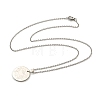 Non-Tarnish Constellation Pendant Necklaces NJEW-S422-04P-04-3