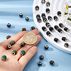 40Pcs Glass Large Hole Beads GLAA-DC0001-59-3