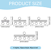 40Pcs 4 Styles 304 Stainless Steel Column Chandelier Component Links FIND-GO0003-59-2