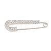 Crystal Rhinestone Safety Pin Brooches JEWB-A040-01C-P-1